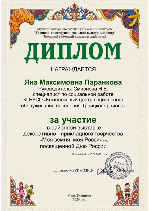 Паранкова Я.М.